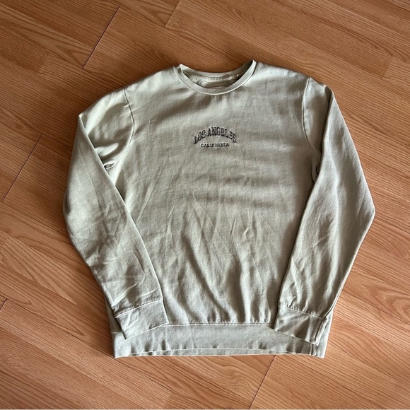 PacSun Los Angeles Light Green Sweatshirt - Picture 1 of 7